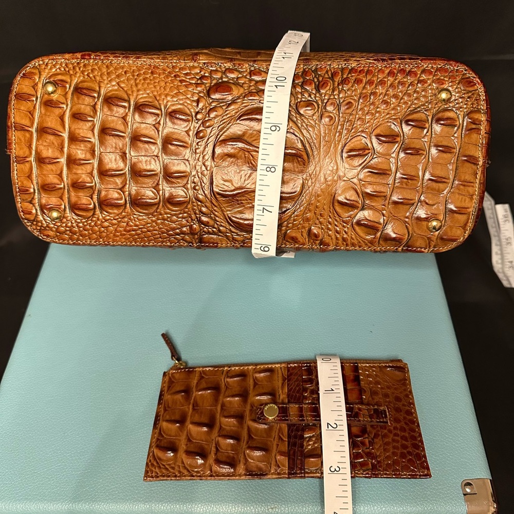 Brahmin Asher Tote & Card Wallet in Pecan Melbourne - Picture 15 of 15